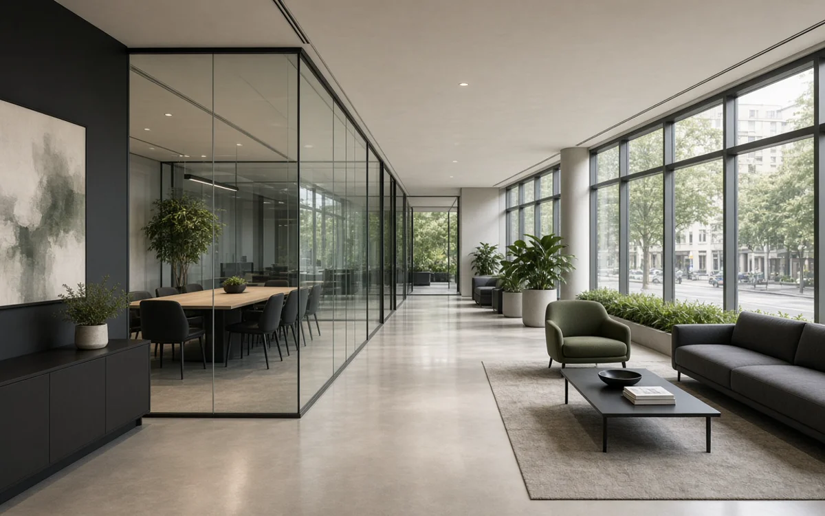 Sala comercial com layout flexível e fluxo previsível